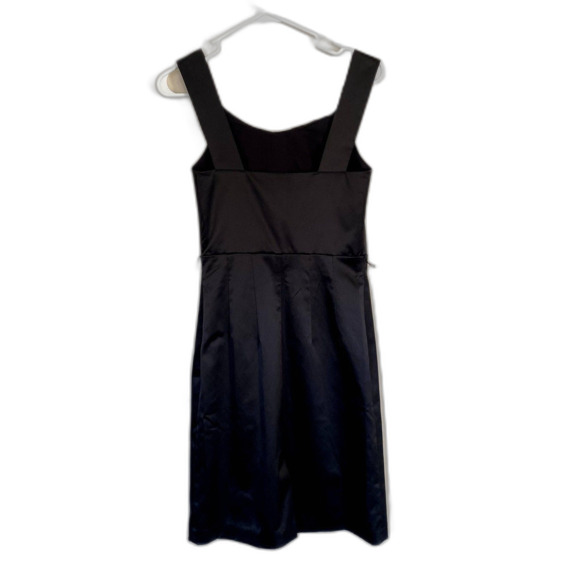 The Limited Event Satin‎ Sheath Dress Pleated Bodice Little Black Dress Size 2 - Picture 4 of 7